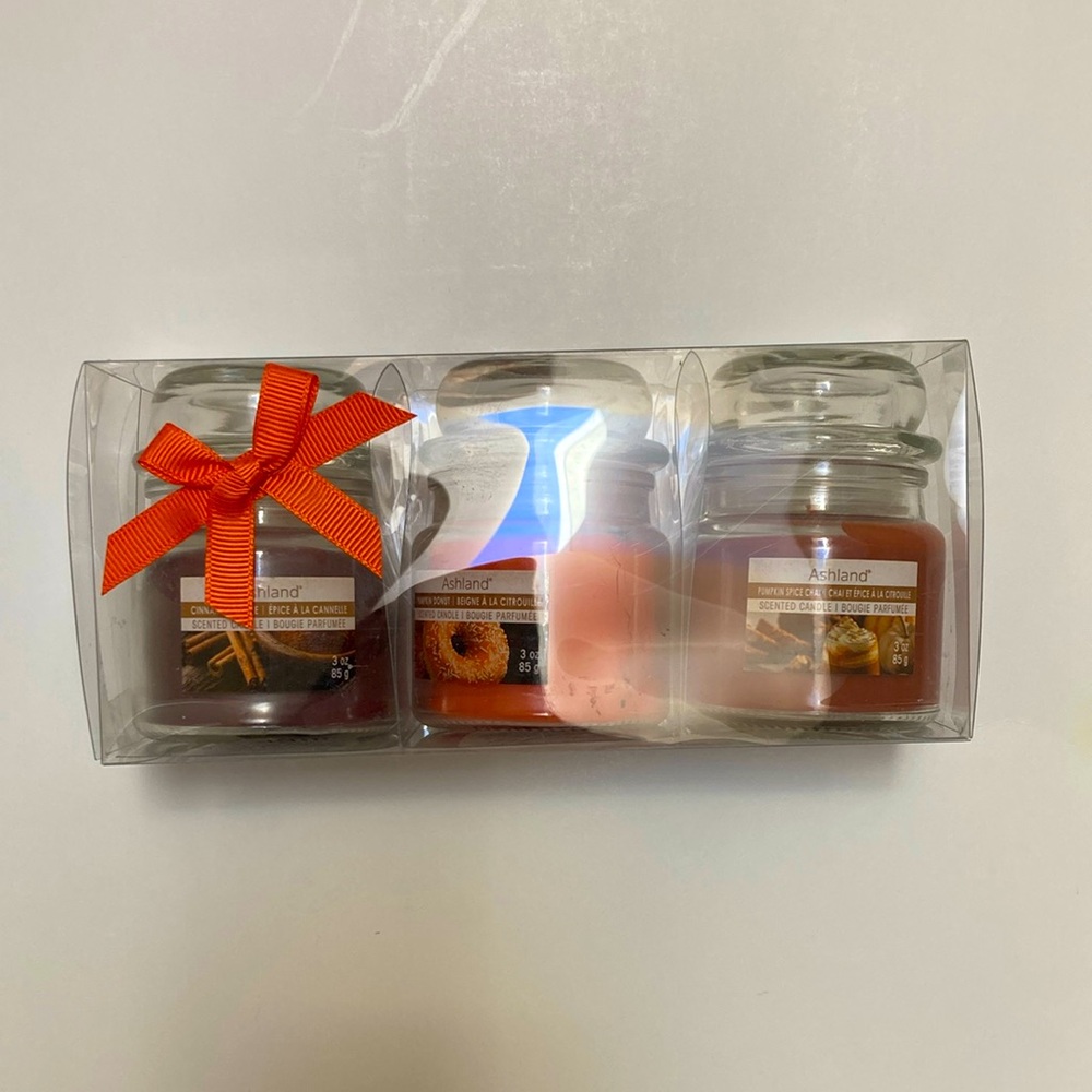 NEW! Ashland Fall Scented Candles 3 Pack